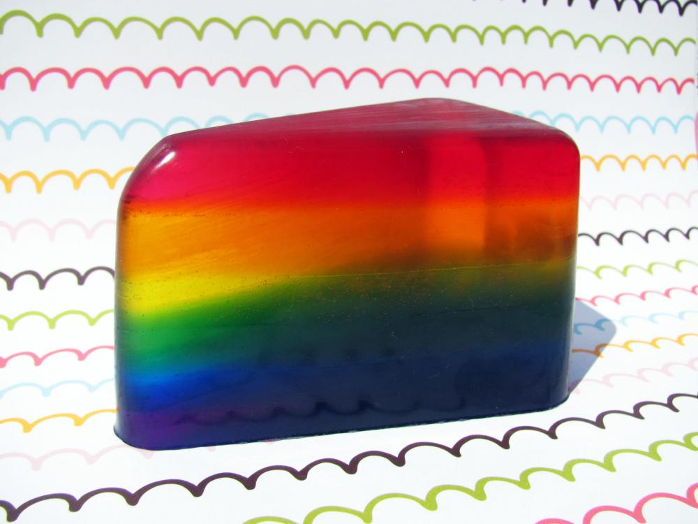 Slice of the Rainbow Coconut Soap